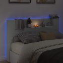 SZAFKA Z WEZGŁOWIEM Z LED Z PÓŁKĄ BIAŁY 160X 16,5X 103,5CM