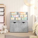 VidaXL Biblioteczka dla dzieci Betonowy szary 60 x 29,5 x 69 cm