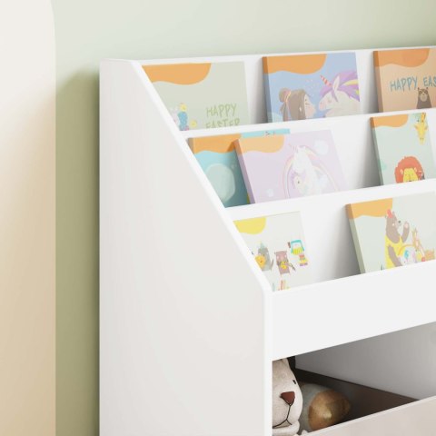 VidaXL Biblioteczka dla dzieci Biały 72,5 x 29,5 x 69 cm