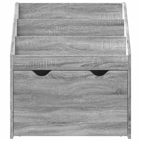 VidaXL Biblioteczka dla dzieci Szary Sonoma 60 x 29,5 x 69 cm