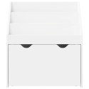 VidaXL Biblioteczka dla dzieci z szufladą Biały 60 x 29,5 x 69 cm