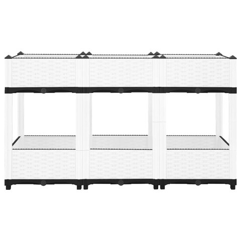 VidaXL Donica do podwyższonej rabaty, 120x40x71 cm, polipropylen