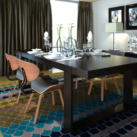 KRZESŁA STOŁOWE 4 SZT. GIĘTE DREWNO I SZTUCZNA SKÓRA