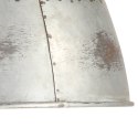 VidaXL Industrialna lampa wisząca, 25 W, srebrna, okrągła, 31 cm, E27