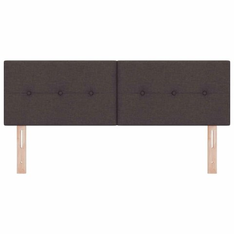 WEZGŁOWIE LED ZE LED LIGHTS CIEMNY BRĄZ 144CM POLIESTER