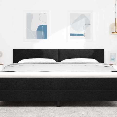 WEZGŁOWIE LED ZE LED LIGHTS CZARNY 180CM POLIESTER