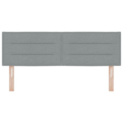 WEZGŁOWIE LED ZE LED LIGHTS JASNOSZARY 160CM POLIESTER