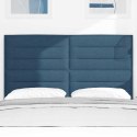VidaXL Wezgłowie LED Ze LED Lights Niebieski 144 cm Poliester