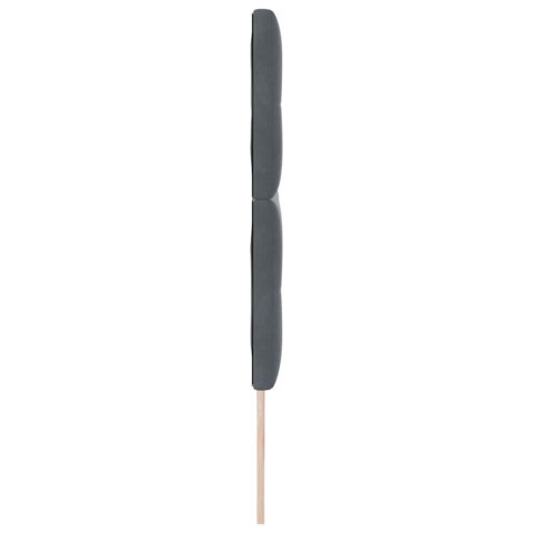 VidaXL Zagłówek Z zagłówkiem Ciemnoszary 180 cm Skóra ekologiczna