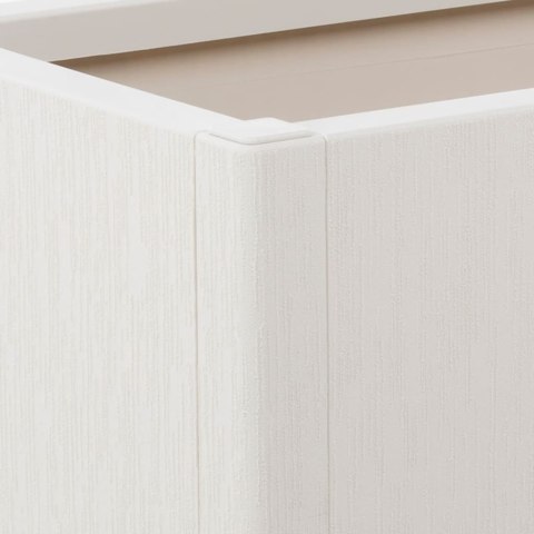 VidaXL Donica ogrodowa, biała, 80x36x35 cm, PP