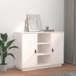 KOMODA BIAŁA 100X40X75CM LITE DREWNO SOSNOWE