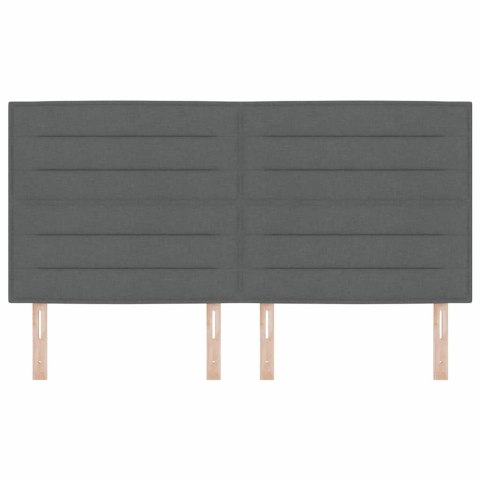 WEZGŁOWIE LED ZE LED LIGHTS CIEMNOSZARY 180CM POLIESTER