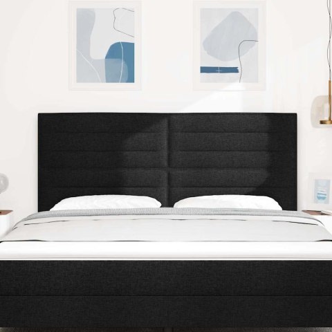 WEZGŁOWIE LED ZE LED LIGHTS CZARNY 180CM POLIESTER