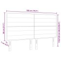 VidaXL Zagłówek Z zagłówkiem Ciemnoszary 180 cm Skóra ekologiczna