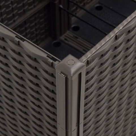 VidaXL Donica ogrodowa, brązowa, 160x120x53 cm, PP