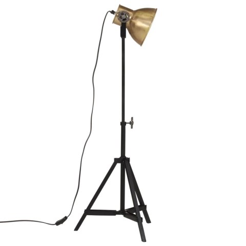 LAMPA STOŁOWA 25 W ANTYCZNY MOSIĄDZ 35X35X65/95CM E27