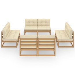 8-CZ. ZESTAW WYPOCZYNKOWY DO OGRODU Z PODUSZKAMI SOSNA