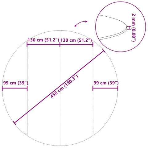 MATA POD BASEN JASNOSZARA Ø458CM GEOWŁÓKNINA POLIESTROWA