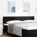 VidaXL Zagłówek Z zagłówkiem Czarny 180 cm Skóra ekologiczna