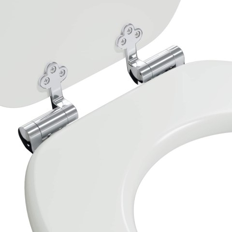 VidaXL Deska toaletowa 2 pcs Biały 44 x 38 cm Płyta MDF