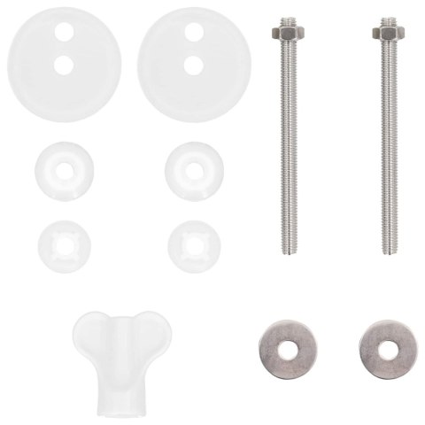 VidaXL Deska toaletowa 2 pcs Brązowy 44 x 38 cm Płyta MDF