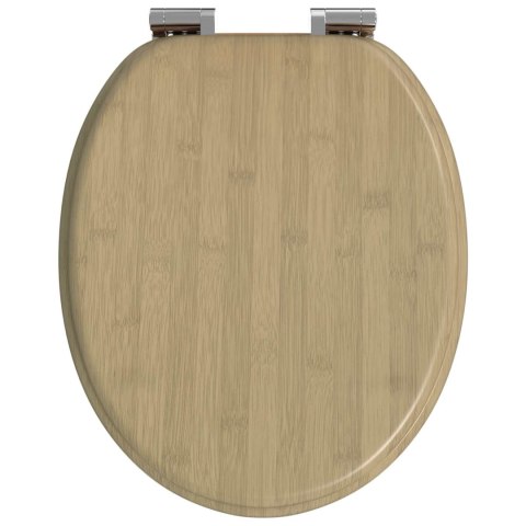 VidaXL Deska toaletowa 2 pcs Jasny kolor bambusa 44 x 38 cm Płyta MDF