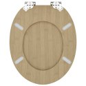 VidaXL Deska toaletowa 2 pcs Jasny kolor bambusa 44 x 38 cm Płyta MDF