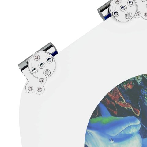 VidaXL Deska toaletowa 2 pcs Niebieski 44 x 38 cm Płyta MDF