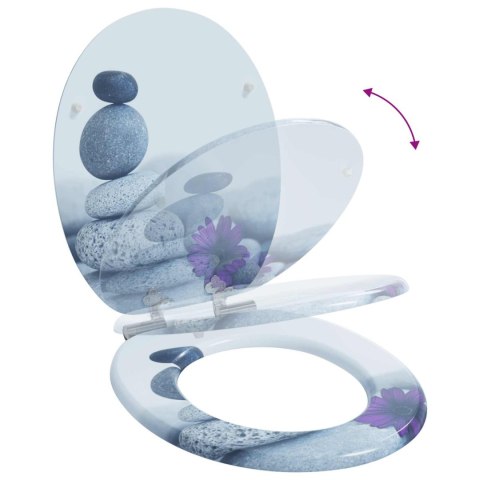 VidaXL Deska toaletowa 2 pcs Szary 44 x 38 cm Płyta MDF