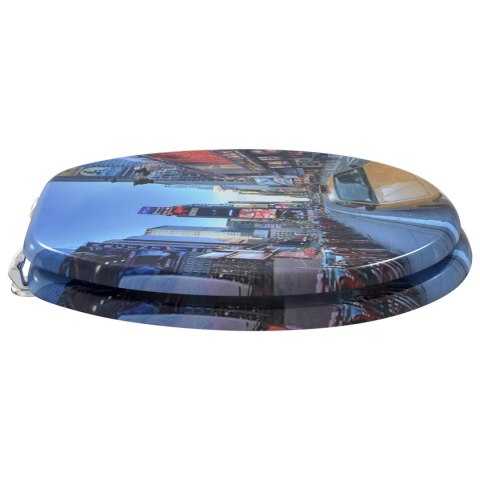 VidaXL Deska toaletowa 2 pcs Szary 44 x 38 cm Płyta MDF