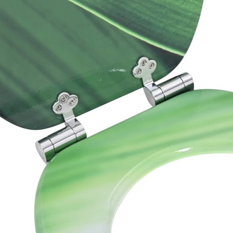 VidaXL Deska toaletowa 2 pcs Zielony krople 44 x 38 cm Płyta MDF