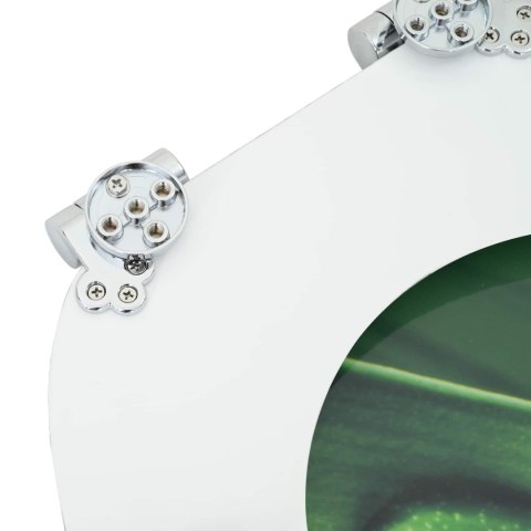 VidaXL Deska toaletowa 2 pcs Zielony krople 44 x 38 cm Płyta MDF