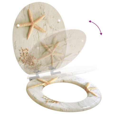 VidaXL Deska toaletowa 2 pcs Żółty i Biały 44 x 38 cm Płyta MDF