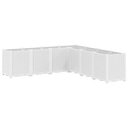 VidaXL Donica ogrodowa, biała, 160x160x53 cm, PP