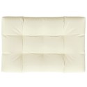 VidaXL Poduszka na paletę, kremowa, 120x80x12 cm, tkanina
