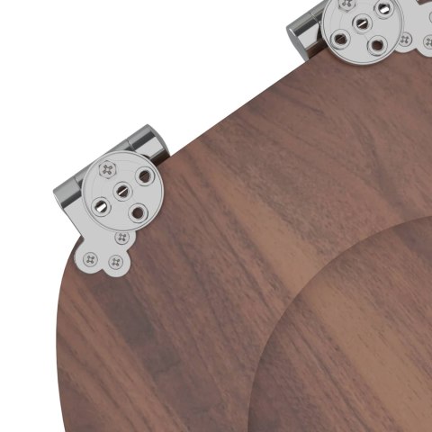 VidaXL Deska toaletowa Brązowy 44 x 38 cm Płyta MDF