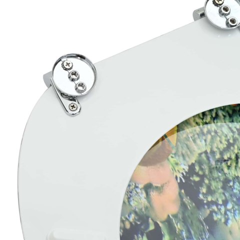 VidaXL Deska toaletowa Głęboki niebieski morski 44 x 38 cm Płyta MDF