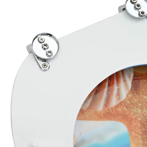 VidaXL Deska toaletowa Jasnoniebieski 44 x 38 cm Płyta MDF