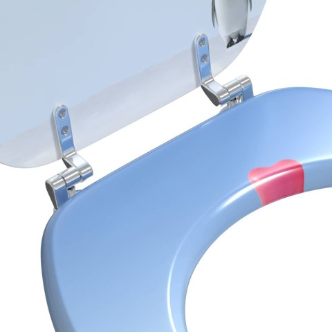 VidaXL Deska toaletowa Niebieski 44 x 38 cm Płyta MDF