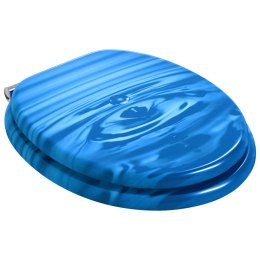 VidaXL Deska toaletowa Niebieski krople 44 x 38 cm Płyta MDF