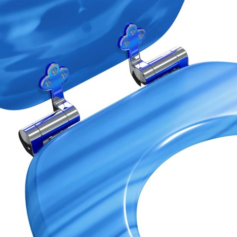 VidaXL Deska toaletowa Niebieski krople 44 x 38 cm Płyta MDF