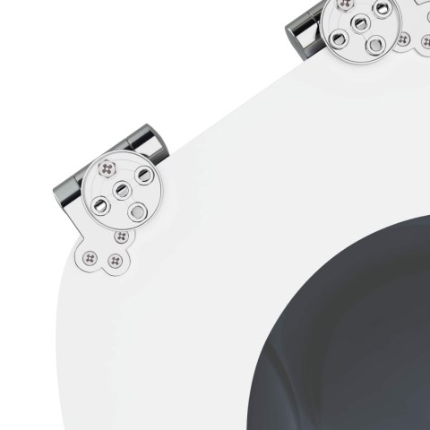 VidaXL Deska toaletowa Szary 44 x 38 cm Płyta MDF