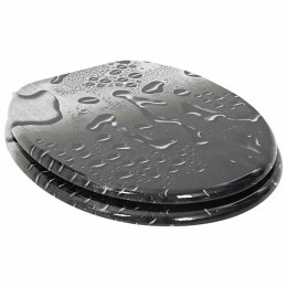 VidaXL Deska toaletowa Szary 44 x 38 cm Płyta MDF