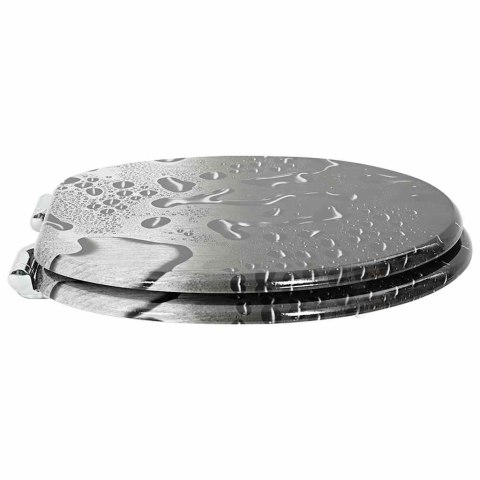 VidaXL Deska toaletowa Szary 44 x 38 cm Płyta MDF