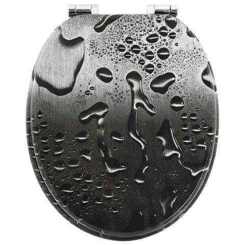 VidaXL Deska toaletowa Szary 44 x 38 cm Płyta MDF