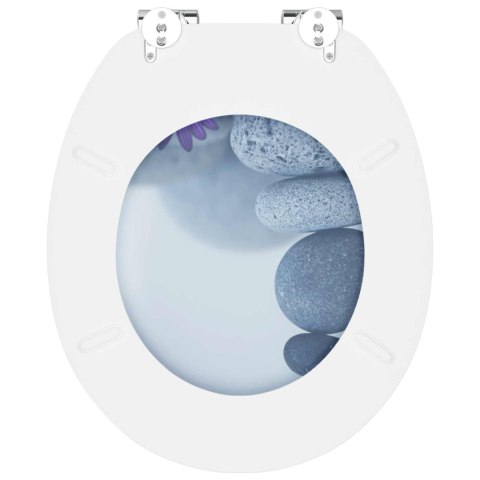 VidaXL Deska toaletowa Szary 44 x 38 cm Płyta MDF