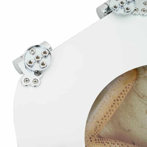 VidaXL Deska toaletowa Żółty i Biały 44 x 38 cm Płyta MDF