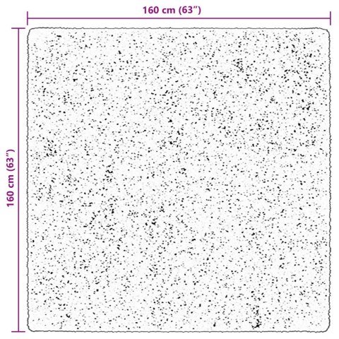 DYWAN POKOJOWY KWADRAT HUARTE BRĄZOWY 160X160CM