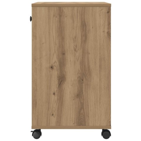 VidaXL Stojak na drukarkę Gładki Dąb rzemieślniczy 60 x 40 x 68.5 cm