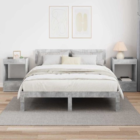 VidaXL Stolik końcowy 2 pcs Betonowy szary 40 x 40 x 56 cm